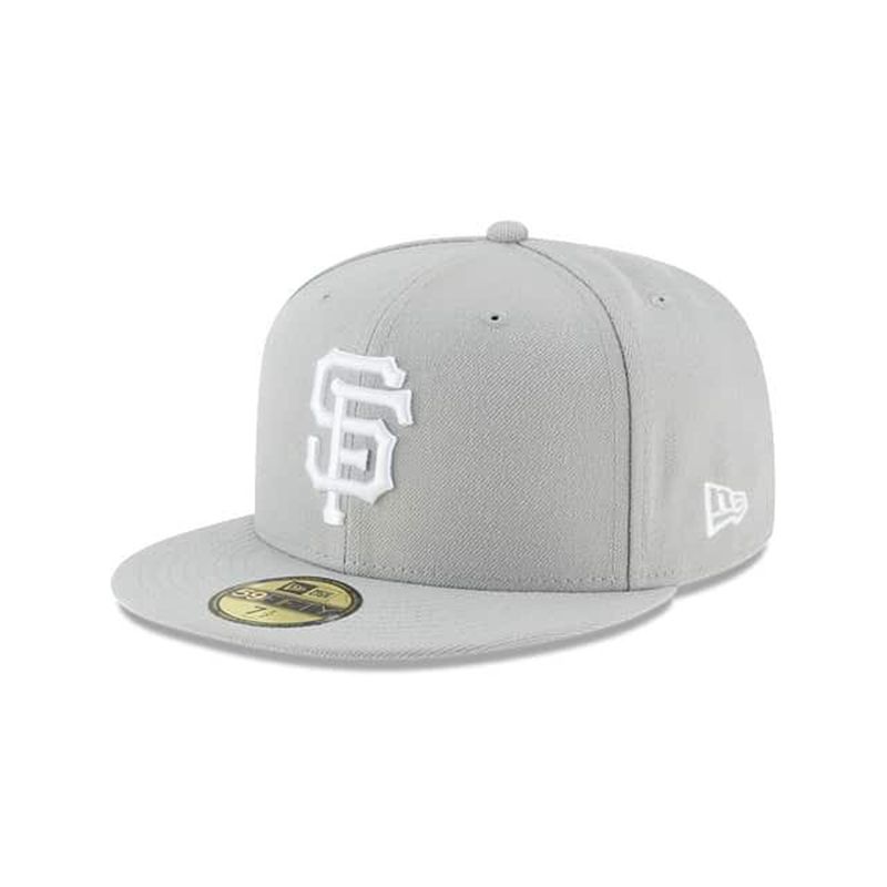 MLB San Francisco Giants Basic 59Fifty Fitted (NGK1049) - Grey New Era Caps